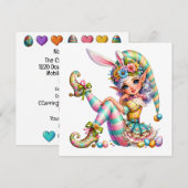 Precieux Elfe de Pâques - Elf Theme Invitation (Devant / Derrière)