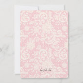 Précieux Faire-part de naissance photo dentelle (Dos)