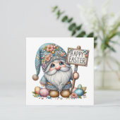 Précieux Gnome Invitation Thème Pâques (Debout devant)