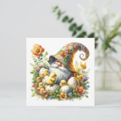 Précieux Gnome Invitation Thème Pâques (Debout devant)