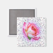 Précieux Rose Valentin, aimant (Recto/Verso)