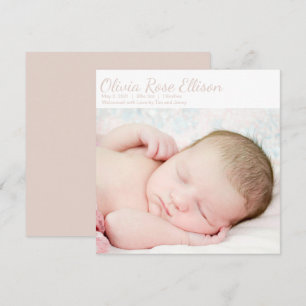 Precious Baby Girl Foto geboorteaankondiging