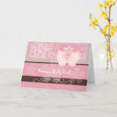 Precious Baby Girl Kaart (Gele Bloem)