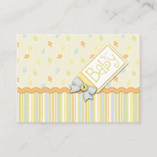 Precious Baby Reminder Notecard Informatiekaartje (Voorkant)