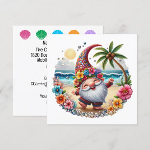Precious Beach Gnome - thema uitnodiging