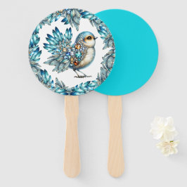 Precious Bling Birds Thema Uitnodiging Handwaaier