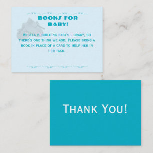 Precious Bundle Boy Baby Shower Informatiekaartje