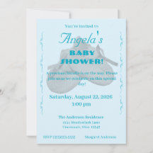 Precious Bundle Boy Baby Shower Invitation