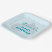 Precious Bundle Boy Baby Shower  Papieren Bordje (Gebogen)