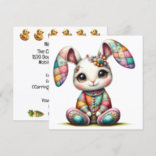 Precious Bunny Thema Uitnodiging