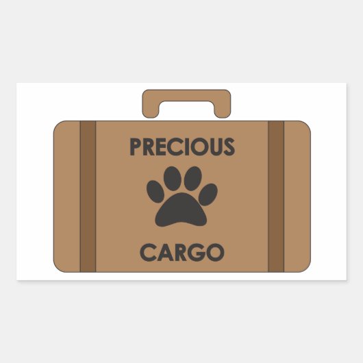 Precious Cargo Car Sticker voor Pet Lovers (Voorkant)