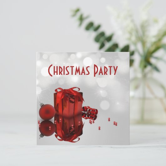 Precious Christmas Present - Uitnodiging voor een (Staand voorkant)