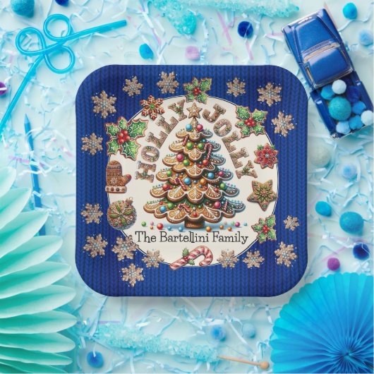 Precious Gingerbread Cookies Thema Papieren Bordje (Feest)