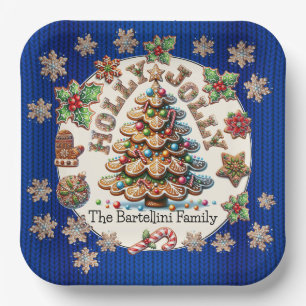 Precious Gingerbread Cookies Thema Papieren Bordje