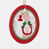 Precious Giraffe Baby's eerste kerst Ornament (Rechts)