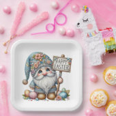 Precious Gnome Pasen Thema Uitnodiging Papieren Bordje (Feest)