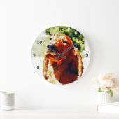 Precious Irish Setter Puppy Grote Klok (Huis)