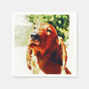 Precious Irish Setter Puppy Servetten