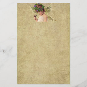 Precious Little Angel Girl- Stationery-No Lines Briefpapier