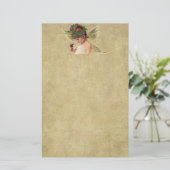 Precious Little Angel Girl- Stationery-No Lines Briefpapier (Staand voorkant)