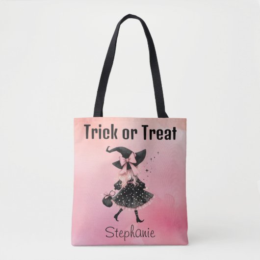 Precious Little Witch Halloween Trick or treat Draagtas (Voorkant)