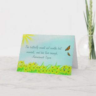 Precious Moments Vlinders Quote Kaart