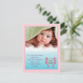 Precious Pearl Baby Girl Faire-part (Debout devant)