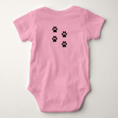 Precious Puppy Baby One-Piece Jumper Bodysuit (Achterkant)