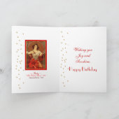 "Precious Stones - Ruby" 1900 - juli Verjaardag Ka Kaart (Binnen)