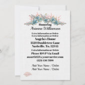 Precious Twins Baby shower Uitnodiging (Achterkant)