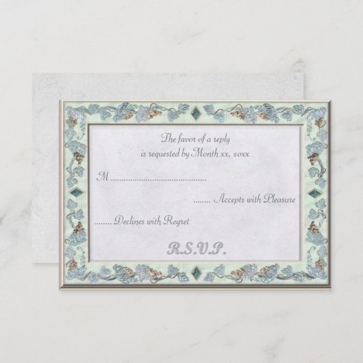 Precious Wedding RSVP (Voorkant / Achterkant)