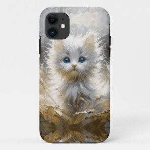 Precious White Kitten iPhone 11 Hoesje