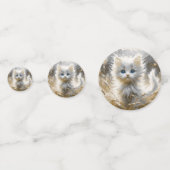 Precious White Kitten Confetti (Achterkanten)