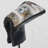 Precious White Kitten Golfheadcover (3/4 voorkant)