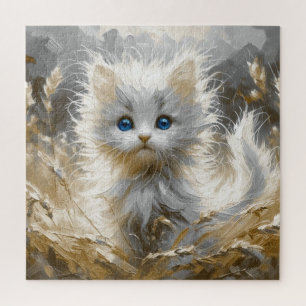 Precious White Kitten Legpuzzel