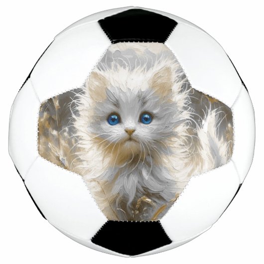 Precious White Kitten Voetbal (Voorkant)