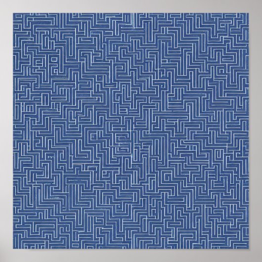 Precise Monochromatic Design: Seamless Laser Grid Poster (Voorkant)