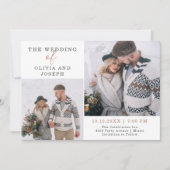 Préciser | Deux Faire-part de mariage photo (Devant)