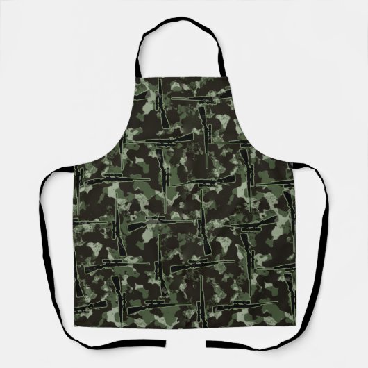 Precisie achtervolging: jacht motief camouflage pa schort (Voorkant)