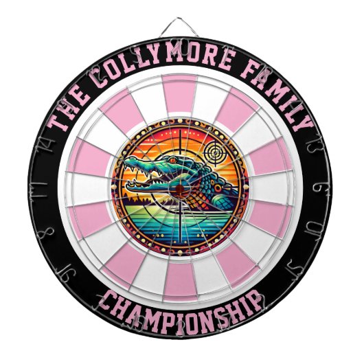 Precisie doel op Crocodile Lake Dartbord (Voorkant)