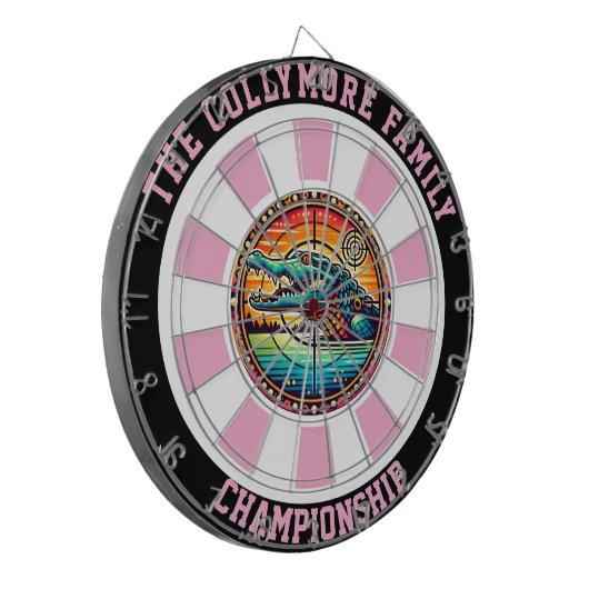 Precisie doel op Crocodile Lake Dartbord (Voorkant Links)