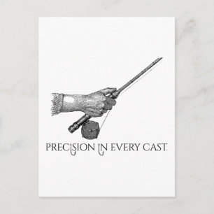 Precisie in elke worp briefkaart