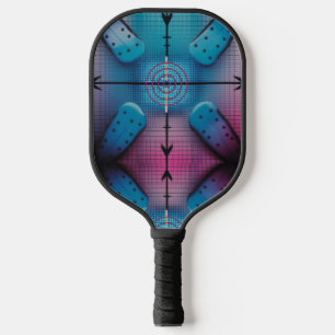 Precision Target Aqua Dot Grid Pro Pickleball Paddle