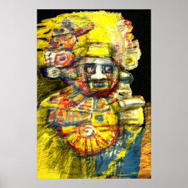 Precolumbiaanse God Poster