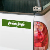 Precycle bumpersticker in witte bladlettering (Op Truck)
