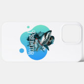 Prédateur à ailes colorées Iphone 13 Pro Max Coque (Verso (horizontal))