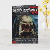 Predateur de carte d'anniversaire (Fleur jaune)