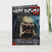 Predator van verjaardagskaart kaart (Voorkant)