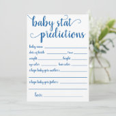 Prédiction bleue simple | Carte de conservation Ce (Debout devant)