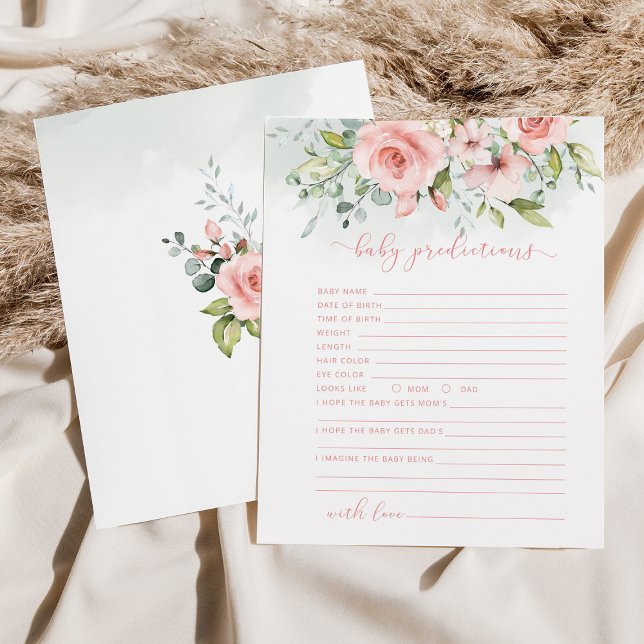 Prédiction florale de l'eucalyptus pour carte bébé (Créateur téléchargé)